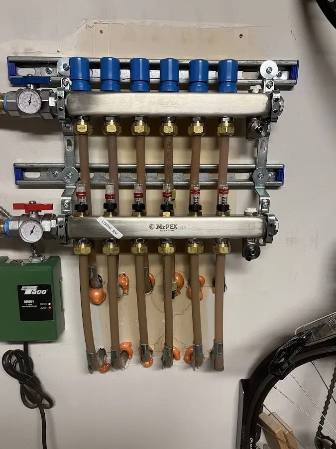 Plumber performing Leak Detection at a residential property in Centerton